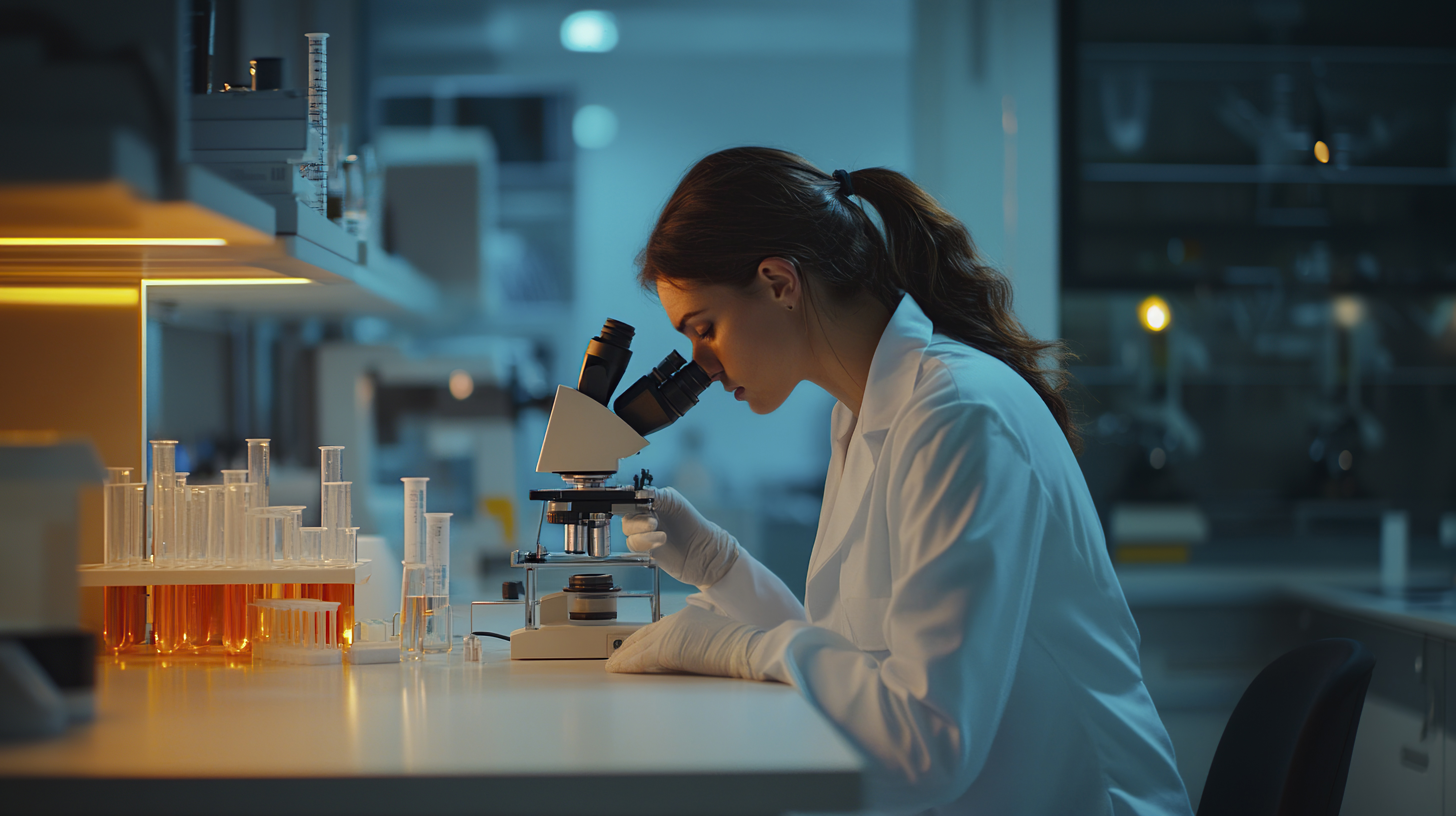 Researcher in a lab